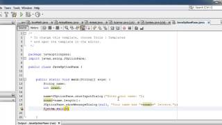 Java Tutorial 05 - Introducing Java Option Panes - with 2 activities