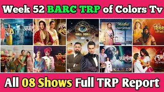 Colors Tv BARC TRP Report of Week 52 : All 08 Shows Full TRP Report