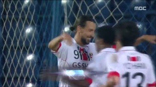 데얀 FC서울 복귀골 \u0026 아드리아노와 박주영 교체ㅣFC Seoul Dejan Comeback Goal \u0026 Adriano, Park Chuyoung (2016)