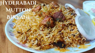 HYDERABADI MUTTON BIRYANI | Restaurant Style | Mutton biryani