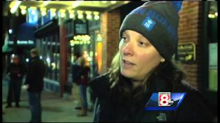 Rockland community holds Paris vigil outside theater