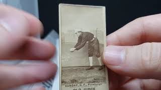 Handling a 133 YEAR OLD Billy Sunday Old Judge Baseball Card!