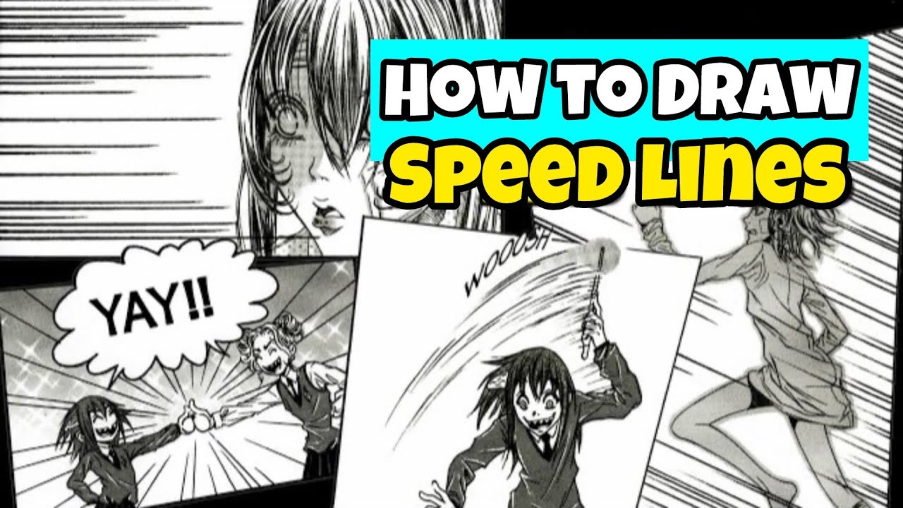 How To Draw Speed Lines 4 Different Ways For Youtube