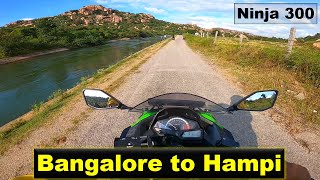 Bangalore to Hampi Solo Bike Ride - Ninja 300 - Hampi Travel - Solo Travel #ninja300 #motovlogger