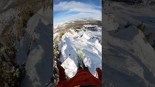 Extreme skiing at Mammoth mountain