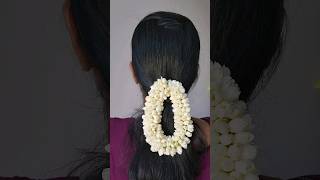 ✨️மல்லிகை பூவுல இவ்வளவு அழகா மாலை கட்டலாமா? Easy Method to String Jasmine Garland  #usa #gardening