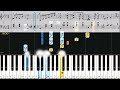 【ワルツ12番】ショパン chopin）ゆっくり 原曲 オリジナル 練習用・チュートリアル【piano synthesia】