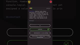 JavaScript Quiz For Beginners 🧠 | Question 12 #coding #javascript #tutorial #quiz #beginner