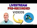 How to do a Pre-Recorded Livestream Vidoes - How To Stream Pre-Recorded Video Streamyard Review