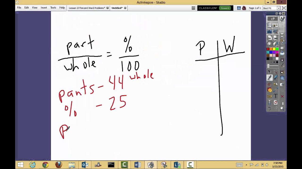 Lesson 27: Solving Percent Problems - YouTube