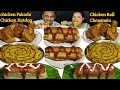 Chicken Roll Chicken Pakoda Chicken Hotdog Chowmein Eating Competition || Street food challene