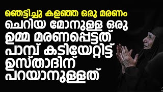 ഞെട്ടിച്ചു കളഞ്ഞ ഒരു മരണം ഒരു ഉമ്മ മരണപ്പെട്ടത് പാമ്പ് കടിയേറ്റിട്ട് | Sayyid kalladikkode thangal