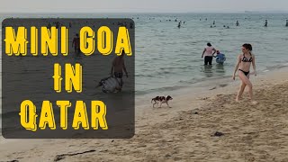 Al Maroona Beach Qatar | 🔥ഖത്തറിലെ മിനി ഗോവ🔥| Eid Celebration Vlog | Qatar Beach vibes |