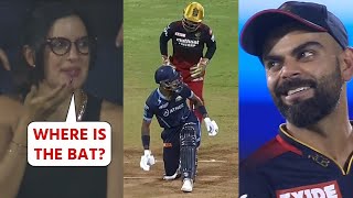 Natasha and Kohli's amazing reaction when Hardik Pandya was batting without bat | GT vs RCB IPL 2022