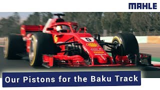 MAHLE Pistons for Maximum Power in Formula One | Azerbaijan Grand Prix 2018