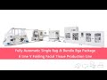 Single Bag & Bundle Bags Package V Folding 6 Line Facial Tissue Line/مكينة ٤ خطوط لصناعة مناديل وجه