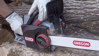 #282 Self Sharpening Chainsaw? The Oregon CS300 Chainsaw. Battery Powered. This I have to see!