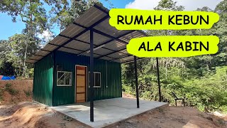 RUMAH KEBUN ALA KABIN || 10'X20' DALAM 10'X20' LUAR || CABIN IN THE WOODS