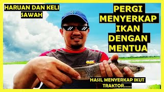 #92 CATCH FISH FOLLOWING THE TRACTOR/MENYERKAP IKAN SAWAH IKUT TRAKTOR