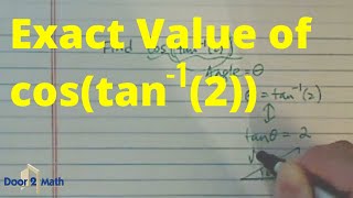 How to Find EXACT VALUE OF A TRIG FUNCTION | Inverse Trig Function