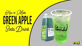 How to make Green Apple Fruit Soda Drink | EASYBRAND |