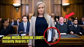 Judge Laughs at Karoline Leavitt in Court—Then Gets Stunned by His Legal Genius!