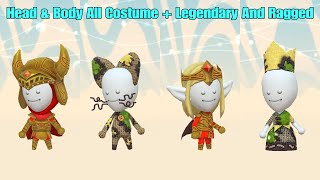 Miitopia - All Head \u0026 Body Costume + Legendary And Ragged - Nintendo Switch