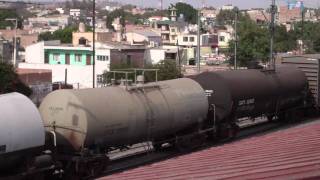 Kansas City Southern de México. con tren de trabajo. 3491,4740,4690,4020,4655 y la 4654