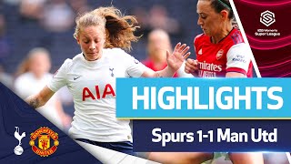 INCREDIBLE stoppage time equaliser! | HIGHLIGHTS | Spurs Women 1-1 Manchester United Women