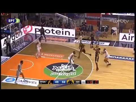 Octavius Ellis (Promitheas BC) Vs AEK BC - YouTube