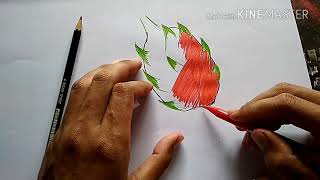 Menggambar Buah Naga |  Draw Dragon Fruit