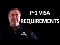 U.S. Entertainment Visa: P-1 Visa Requirements