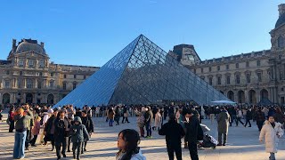 PYRAMID of the LOUVRE MUSEUM walk tour