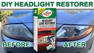Turtle Wax Headlight Restorer Kit Lens Restoration Cleaner
