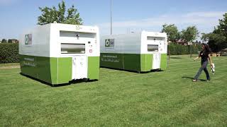 Solar Powered Waste Compactor - Roll-Off, Single Blade | Waste Collection System | ESA SpA