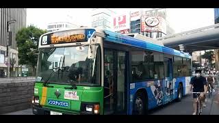 都営バスオリンピックラッピング車両　　The Olympic color Toei Bus.