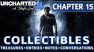 Uncharted 4 - Chapter 15 All Collectible Locations, Treasures, Journal Entries, Notes, Conversations