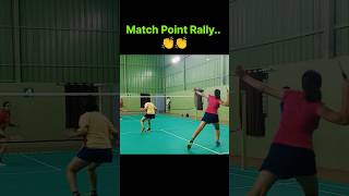 Match Point Rally[]Kvshuttlers #badminton#badmintonlovers#sports #motivation#shorts#womens#tricks