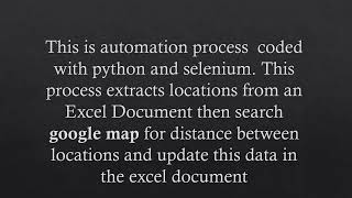 Python Automation - Google Maps Data Scraping
