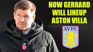How Steven Gerrard Will Lineup Aston Villa (With New Transfers) | Tactics and Lineup