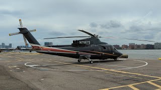 Gorgeous 2007 Sikorsky S-76C N7667S Cloudy Ambience, Startup, And Departure • 06/07/2022