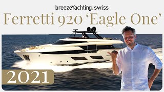 €6.490.000 ex Vat - 2021 Ferretti 920 'Eagle One'