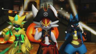 Zeraora, Cinderace, Lucario [MMD-Special] - Happy Halloween! 🎃