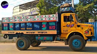 BANGLA TRUCKS 382 | Tata 1612 SE open truck of Bismillah Transport | Truck Spotting | Truck Sound