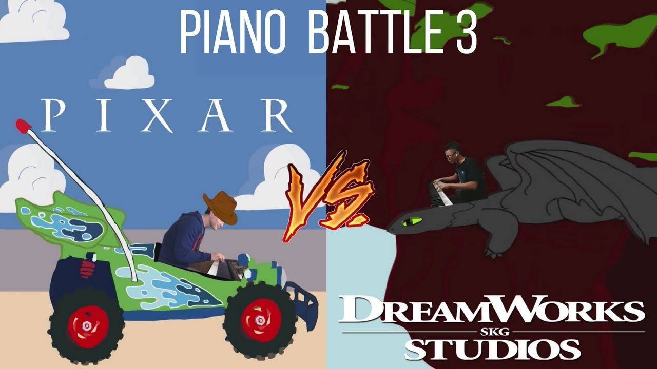 PIXAR Vs. DREAMWORKS - Piano Battle #3 (Mashup/Medley) [ft. Samuel Fu ...