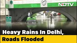 Heavy Rain In Delhi, Nearby Areas, Several Key Roads Flooded