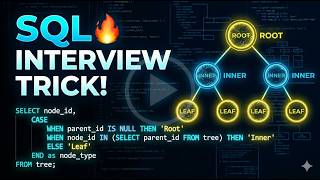 FAANG SQL Interview Question #5 | Tree Node | SQL CASE WHEN Trick