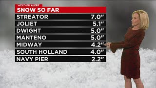 Heavy Snow Totals Already For Some Parts Of Chicago Area
