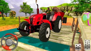 Real Tractor Trolley Cargo Farming Simulation Game - Pipes Transport! Android gameplay
