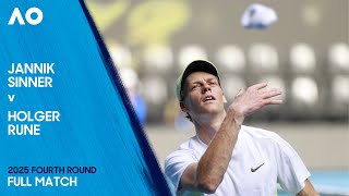 Jannik Sinner v Holger Rune Full Match | Australian Open 2025 Fourth Round